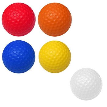 Indoor Outdoor Golf Training Foam Balls 12 Pack PU Soft Practice Accessories - Mixed