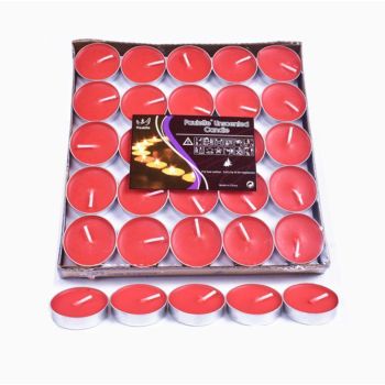 Tealight Candles 10 or 50 Pack Unscented Long Burning for Wedding Party Decor - Purple- 2 Hours10PCS