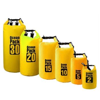 Yellow Waterproof Bag Dry Sack Fishing Camping Canoeing Outdoor 2/5/10/15/20/30 L - 5L