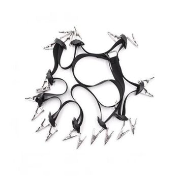 Over Door Hat Rack Baseball Cap Holder Storage Strap with Clips Closet Organizer - 10 Clips