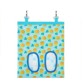 Hay Bag Guinea Pig Rabbit Feeding Bag Animal Hay Feeder Bag Hanging Feeder - Yellow