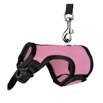 Small Animal Harness Guinea Pig Forret Hamster Rabbit Squirrel Vest Clothes Lead M Size - Blue