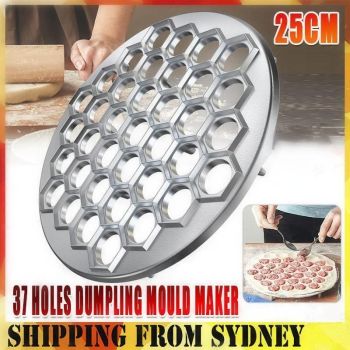 Aluminium Alloy Dumpling Mould Maker 37 Hole Ravioli Pierogi Wrapper Tool 25cm