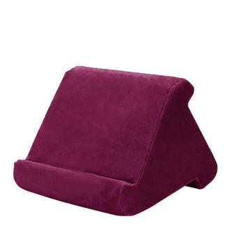 Tablet Pillow Stands For iPad Book Reader Holder Rest Laps Reading Cushion - Dark Blue