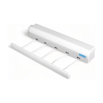 Wall Mounted Clothes Hanger Dryer Clothesline Laundry Washing Line Drying Rack - 4lines