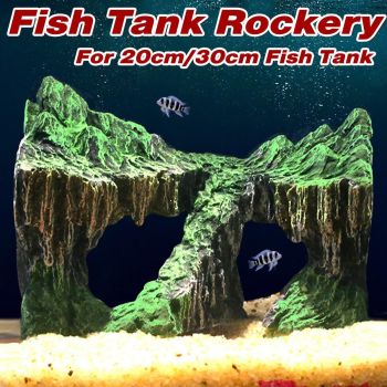 Resin Decorative Ornaments for Fish Tank Aquascape Aquarium Decoration Supplies - For 20cm Fish Tank