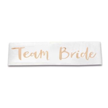 Bridal Party Sash Rose Gold Bride Bridesmaid Maid Honour Mother Hens Night Wear - Maid Of Honour