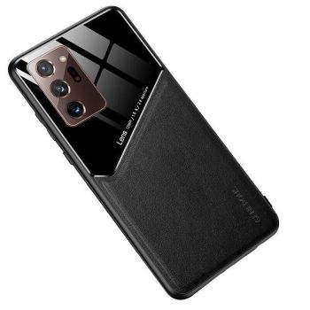 For Samsung Galaxy S21 S22 Note 20 Ultra Plus S20 FE Leather Case Black - For Samsung S20 Plus