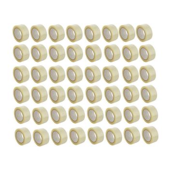 Clear Packing Tape 48mm x 100m for Carton Sealing 6 to 48 Rolls - 48 Rolls