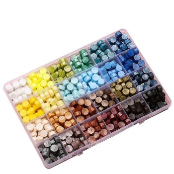 600 X Colour Sealing Wax Mix Metallic Stick Beads Stamp Seal Candle Envelope VIC - Macaron Color