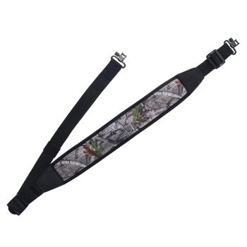 Tactical Shooting Rope Sling Adjustable Heavy Duty Sling for Firearms and Gear - Black