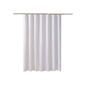 Solid Color Waterproof Shower Curtain Bathroom Decor Resistant Fabric Liner - Blue