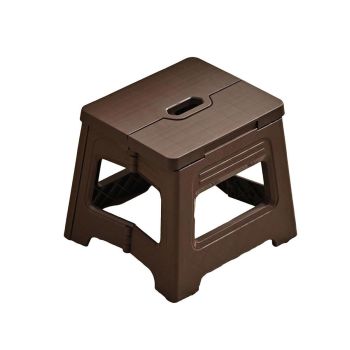 Portable Adjustable Folding Plastic Stool Retractable Outdoor Fishing Chair - White