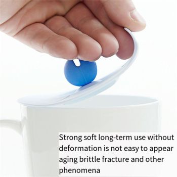 6PCS Silicone Tea Cup Lids Leak Proof Dustproof Universal Drink Covers for Mugs