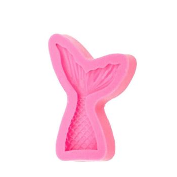 Mermaid Tail Sea Shell Silicone Cake Fondant Sugarcraft Mould Chocolate Mold - Mermaid Tail Large