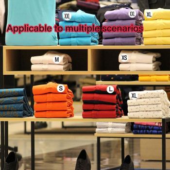 7 Rolls Clothing Size Label Sticker 1Inch Round Size Sticker Labels Self Adhesive