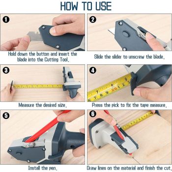 Drywall Gypsum Board Cutter Woodworking Special Knife Compasses for Decoration