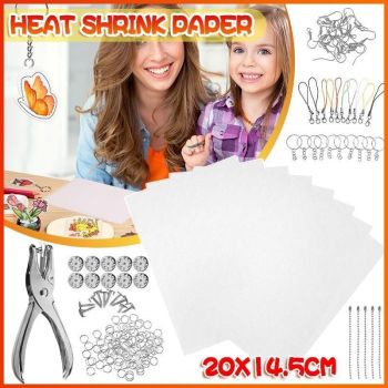 DIY Creative Craft 182 Heat Shrink Plastic Sheet Kit Blank Shrink Film Art Paper