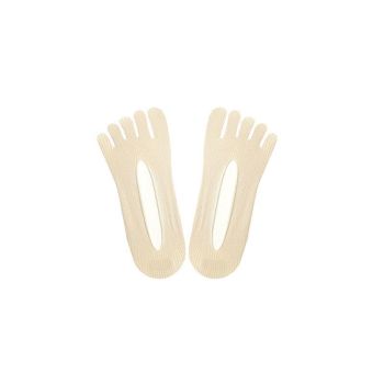Five Finger Toe Socks Women Invisible Ankle Cut No Show Liner Low Cut Packs - Skin 3 Pairs