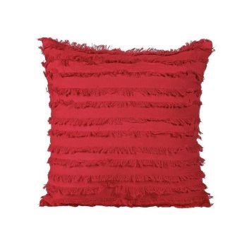 Boho Tassel Fringe Striped Cushion Cover Soft Home Decor Sofa Throw Pillow Case - Khaki