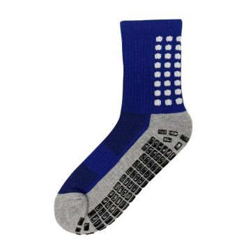 Anti-Slip Sports Socks with PVC Grip Dots for Soccer Basketball and Training Use - Yellow