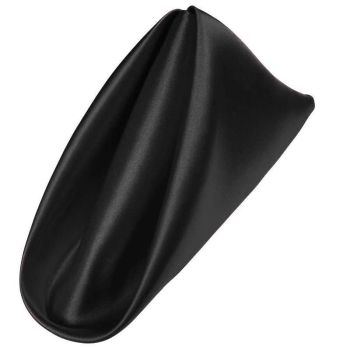 50PCS Polyester Plain Fabric Cotton Napkins For Wedding Cloth pc Table Dinner - Black