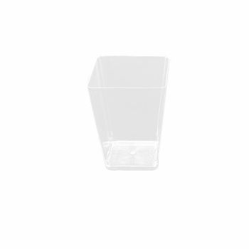 40-50 Pcs Mousse Cake Dessert Cups Clear Plastic Sample Drink Wine Jelly Tumbler - 50PCS-Square-58*75MM