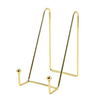 Iron Display Stand Dish Rack-Plate Bowl Picture Frame Photo Book Pedestal Holder - Black-S