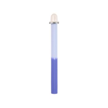 Non-Slip Silicone Parrot Perch Stand Stick Grinding Claw Bird Cage Accessories - White Blue