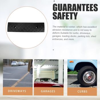 Uphill Step Ramp Pad 2PCS Plastic Slope Threshold Ramp Pad For Driveway Support