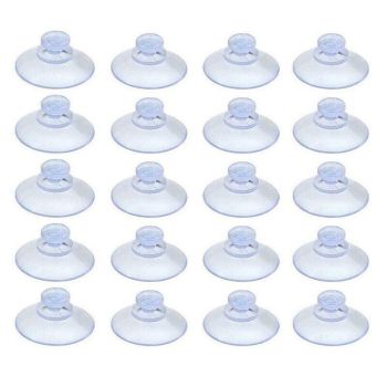 20Pcs 20/40Mm Suction Cups Caps Suckers Aquarium Fish Tank Glass Hanger Pads - 20MM