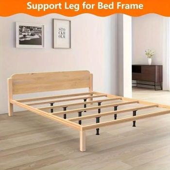 4pcs Adjustable Bed Frame Feet Ribbed Furniture Support Legs Sturdy Foundation