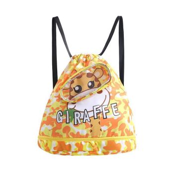 Waterproof Swim Backpack Durable Storage Bag Beach Pool Outdoor Travel - Yellow-Small (Single layer)