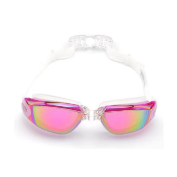 Unisex Swimming Goggles Waterproof Anti Fog Adjustable Swim Glasses for Men Women - Grey
