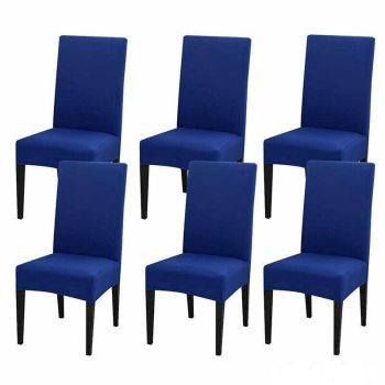 6X Stretch Chair Cover Seat Covers Spandex Washable Banquet Wedding Party Decora - Black