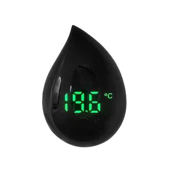 Mini Digital Fish Tank Thermometer High Precision Aquarium Temperature Gauge - Black
