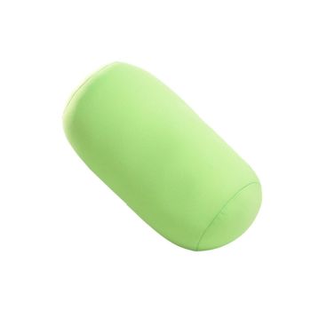 Solid Color Cylindrical Foam Particle Pillow Multi-Functional Neck Waist Support - Grey
