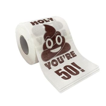 Prank Gag Printed Poop Funny Toilet Paper Roll Novelty Gag Gift for Pranks - 40old