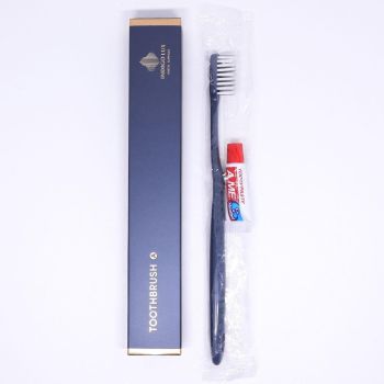 Star Hotel Toiletries Toothbrush and Toothpaste Set for Guesthouse Travel Use - B
