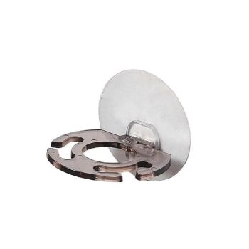 Toothbrush Holder Wall Mount Sucker Bathroom Suction Cup Toothpaste Storage Rack - Purple