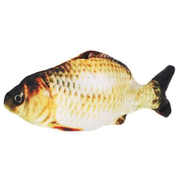 Electric Dancing Fish Kicker Cat Toy Wagging Realistic Moves Usb Rechargeable Au - Silver Arowana