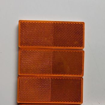 6 X Red Amber White Trailer Reflectors 15 X 5 Cm Self Adhesive Reflector Caravan
