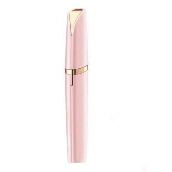 Electric Eyebrow Trimmer Finishing Touch Flawless Brows Hair Remover Led Light - Rose Gold