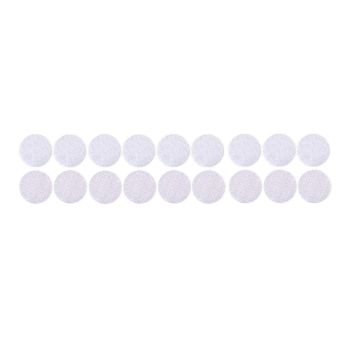 Strong Sticky Round Self Adhesive Dots DIY Bond Tape No Mark Fasteners - Black 20Pairs - 20mm