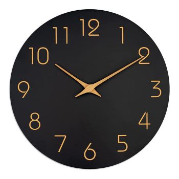 12 Inch Digital Wall Clock Simple Hanging Watch for Living Room Home Decoration - White
