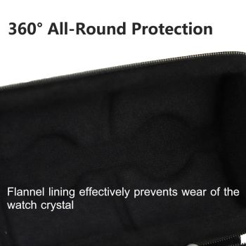 Two Card Portable Watch Organizer Box Storage Case for Watches and Straps