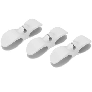 Wire Cable Organizer Holder Cord Wrapper Winder For Kitchen Appliances Computer - 3PCS Black