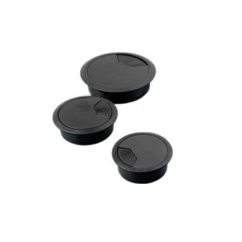 Desk Grommet Cable Hole Covers 50mm Wire Tidy Port for Table Surface 12pcs Set - White-12PCS