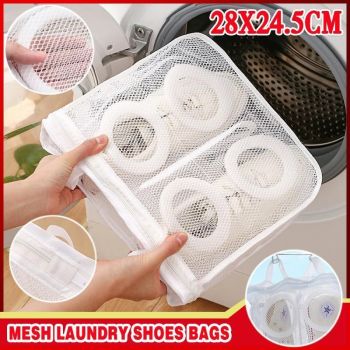 Mesh Laundry Shoes Bags Dry Shoe Organizer Portable Washing Bags