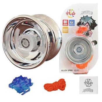 Alloy Metal Professional YoYo Bundle Bearing Ball Toy for Boys Gift - Blue